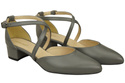 Women’s Leather Sandals  with Straps Low Heel 223 ElitaBut