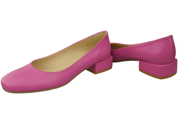 Comfortable Women's Shoes Flat Pumps, Natural Leather 204 ElitaBut