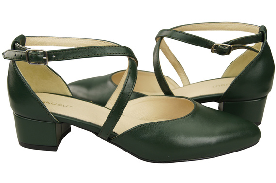 Women’s Leather Sandals with Straps Low Heel 223 ElitaBut