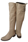 Shoes Boots Women Boots Over the knee boots Over the knee Natural Leather 121 ElitaBut