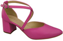 Elegant Leather Sandals with Open Sides on a Stable Heel 218 ElitaBut