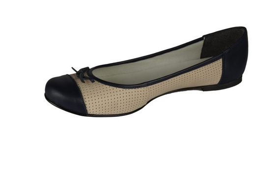 Women's Shoes Ballerinas Openwork natural leather 661 ElitaBut