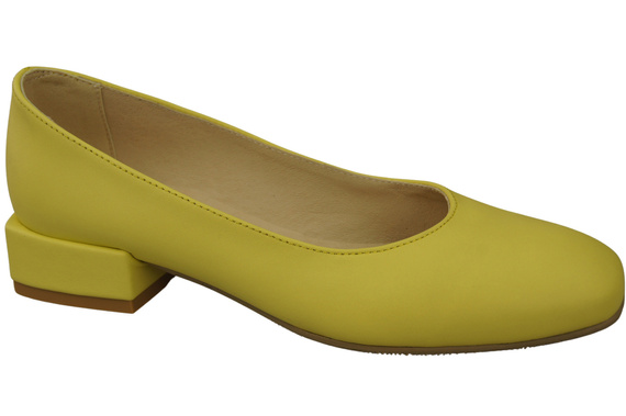Comfortable Women's Shoes Flat Pumps, Natural Leather 204 ElitaBut