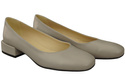 Comfortable Women's Shoes Flat Pumps, Natural Leather 204 ElitaBut