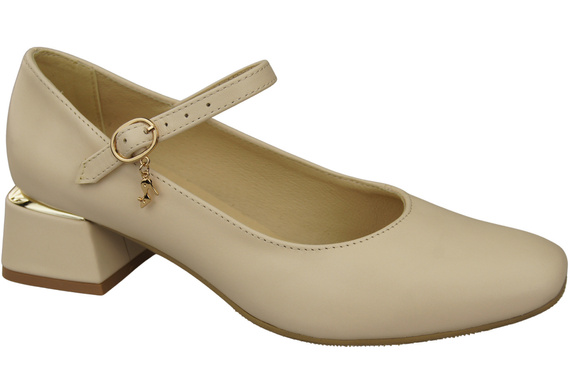 Women's shoes Pumps with a strap, natural leather 202 ElitaBut