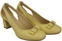 Shoes Women's pumps in Natural Leather with Decorative Heel 199 ElitaBut