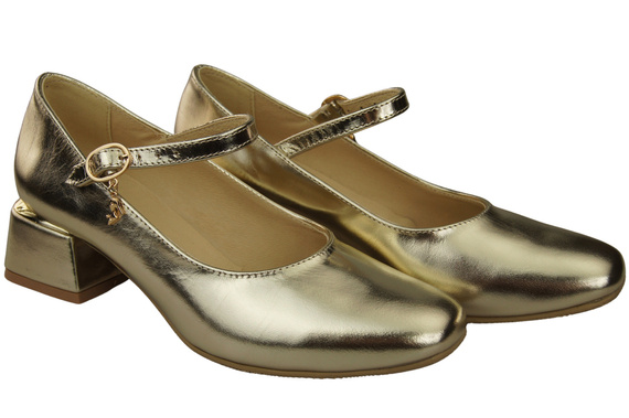 Women's shoes Pumps with a strap, natural leather 202 ElitaBut