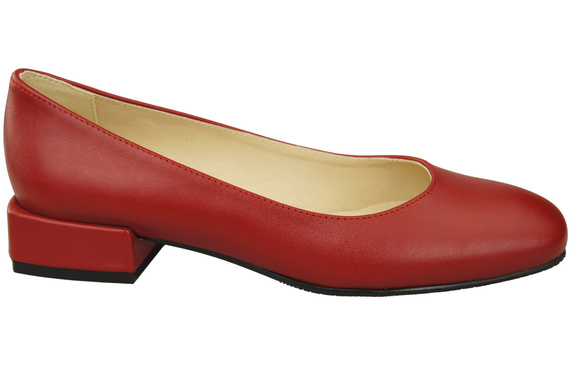 Comfortable Women's Shoes Flat Pumps, Natural Leather 204 ElitaBut