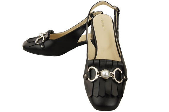 Women's Shoes Sandals Decorated with Fringes Natural Leather 208 ElitaBut