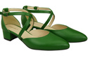 Women’s Leather Sandals with Straps Low Heel 223 ElitaBut