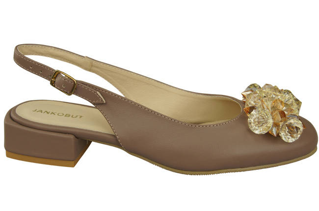 Women's Shoes Sandals with Crystals Natural Leather 215 ElitaBut