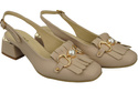 Women's Shoes Sandals Decorated with Fringes Natural Leather 208 ElitaBut
