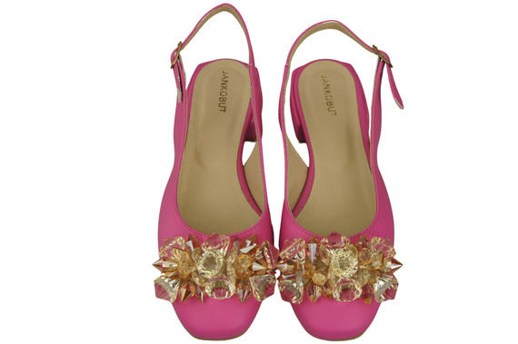 Women's Shoes Sandals with Crystals Natural Leather 215 ElitaBut