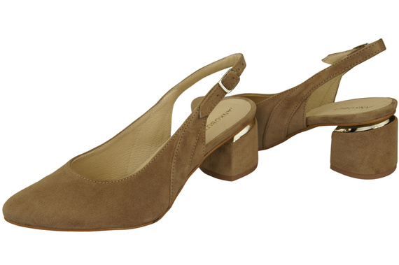 Women's Sandals in Natural Suede Leather - Elegance and Comfort 196 Z ElitaBut