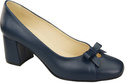 Women's Pumps with a Bow, Natural Leather and Low Heel 203 ElitaBut