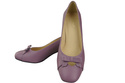Women's Pumps with a Bow, Natural Leather and Low Heel 203 ElitaBut