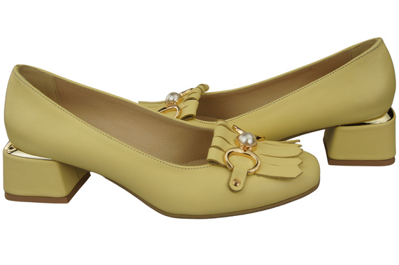 Women's shoes Pumps Natural leather 195 ElitaBut