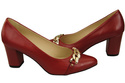 Classic Women's  Pumps Shoes made of Natural Leather with a Gold Decorative Chain 200 ElitaBut