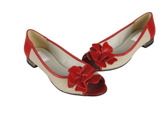 Women's Ballerinas Shoes Natural Leather 710 ElitaBut