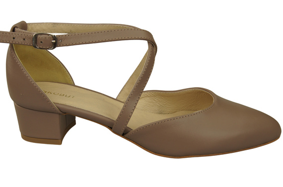 Women’s Leather Sandals with Straps Low Heel 223 ElitaBut