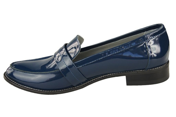 Shoes Women's loafers Natural leather lacquer 139 ElitaBut