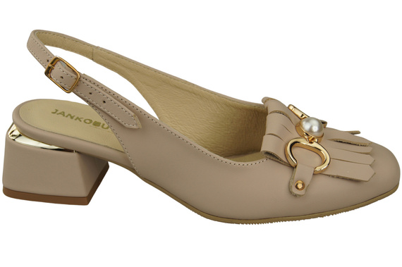 Women's Shoes Sandals Decorated with Fringes Natural Leather 208 ElitaBut