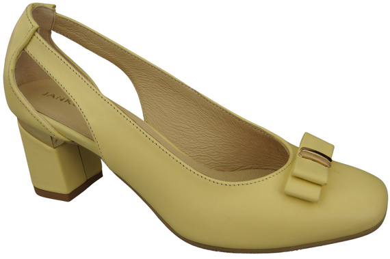 Shoes Women's pumps in Natural Leather with Decorative Heel 199 ElitaBut