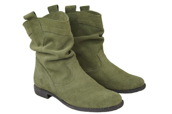 Shoes Women's boots Saszki Winter natural leather velor 117 Z ElitaBut