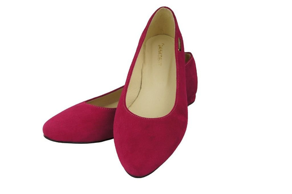 Women's shoes Ballerinas natural leather Suede 131 ElitaBut