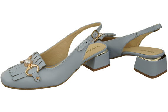 Women's Shoes Sandals Decorated with Fringes Natural Leather 208 ElitaBut