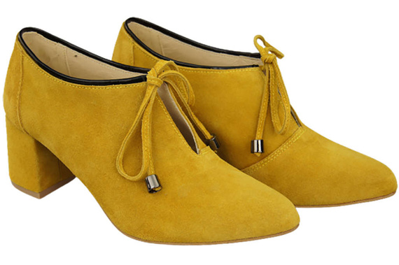 Women's shoes Low shoes Natural leather velor 183 ElitaBut