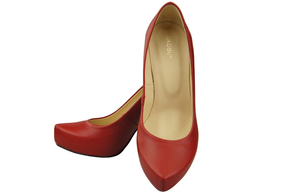 Women's shoes Pumps High heels natural leather 205 ElitaBut