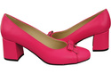 Women's Pumps with a Bow, Natural Leather and Low Heel 203 ElitaBut