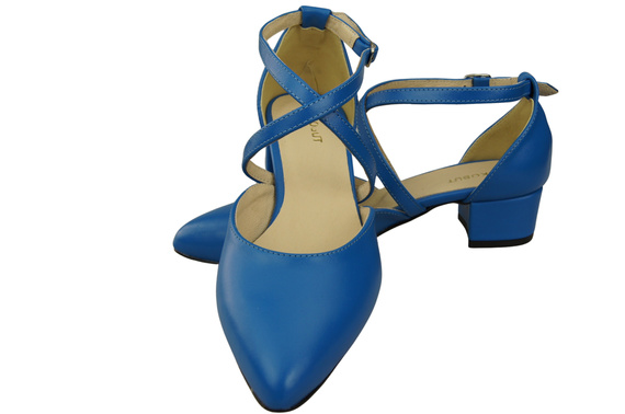 Women’s Leather Sandals with Straps Low Heel 223 ElitaBut