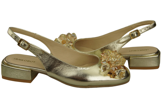 Women's Shoes Sandals with Crystals Natural Leather 215 ElitaBut