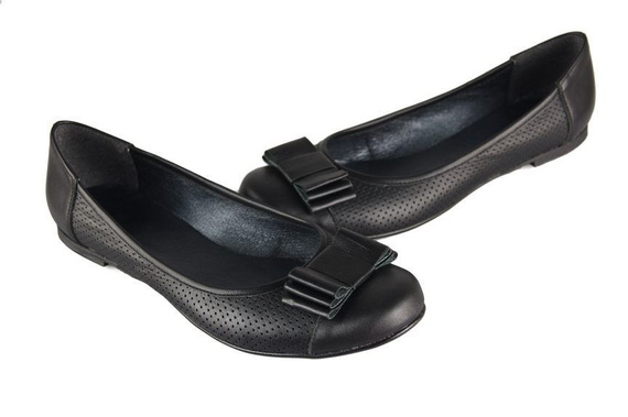 Women's Shoes Ballerinas Openwork Natural Leather 718 ElitaBut