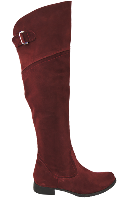 Shoes Boots Women Boots Over-the-knee boots Over-the-knee natural leather Velor 154 ElitaBut