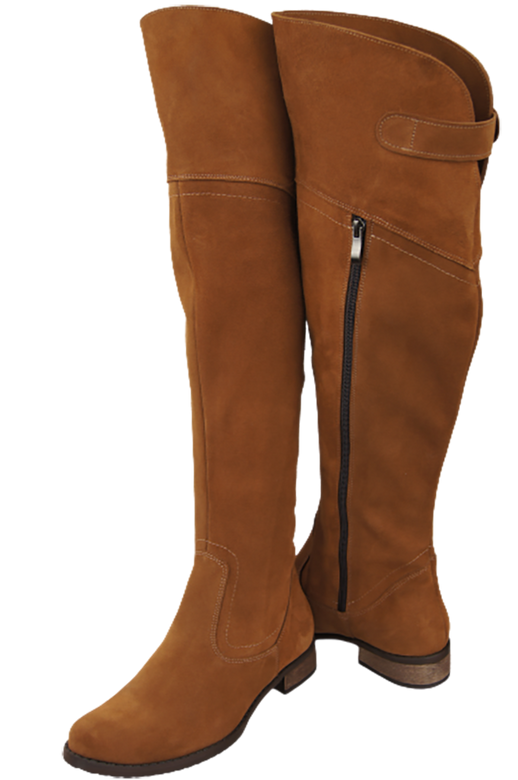 Shoes Boots Women Boots Over-the-knee boots Over-the-knee natural leather Velor 154 ElitaBut