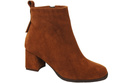 Women’s ankle boots in genuine suede leather, stable block heel, with zipper – 224 ElitaBut