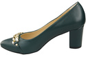 Classic Women's Pumps Shoes made of Natural Leather with a Gold Decorative Chain 200 ElitaBut