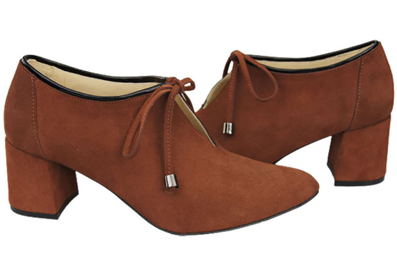 Women's shoes Low shoes Natural leather velor 183 ElitaBut