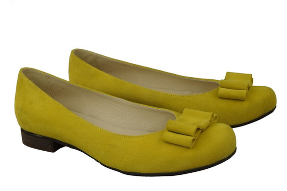 Women's Shoes Ballerinas natural leather Suede 126 ElitaBut