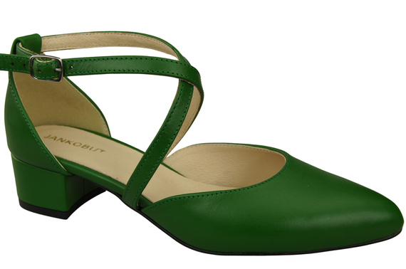 Women’s Leather Sandals  with Straps Low Heel 223 ElitaBut