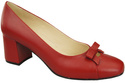 Women's Pumps with a Bow, Natural Leather and Low Heel 203 ElitaBut