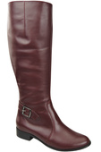 Women’s  leather boots, lined officer boots, flat 225 ElitaBut