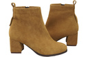 Women’s ankle boots in genuine suede leather, stable block heel, with zipper – 224 ElitaBut