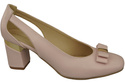 Shoes Women's pumps in Natural Leather with Decorative Heel 199 ElitaBut
