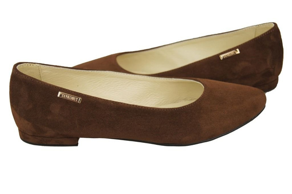 Women's shoes Ballerinas natural leather Suede 131 ElitaBut
