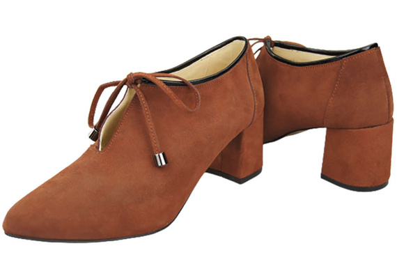 Women's shoes Low shoes Natural leather velor 183 ElitaBut