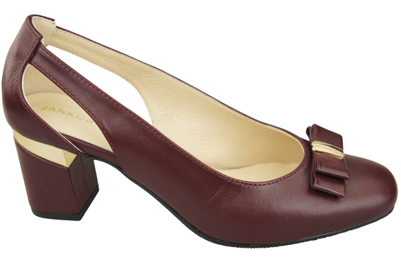 Shoes Women's pumps in Natural Leather with Decorative Heel 199 ElitaBut